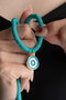 Heliophilia Silver Collar Multicolor con Colgante de Aleación